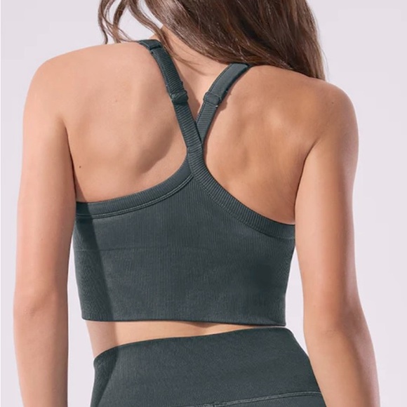 ALO Yoga Dusty Rose Ribbed Sports Tank - Picture 8 of 8